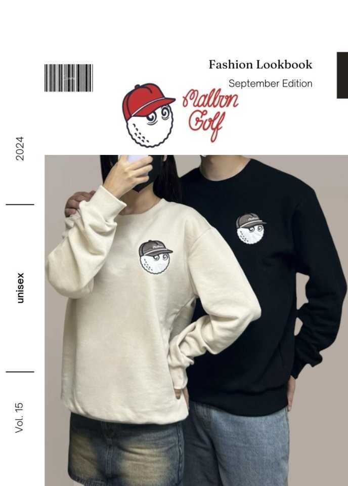말본 남녀공용 자수패치 맨투맨(2color)