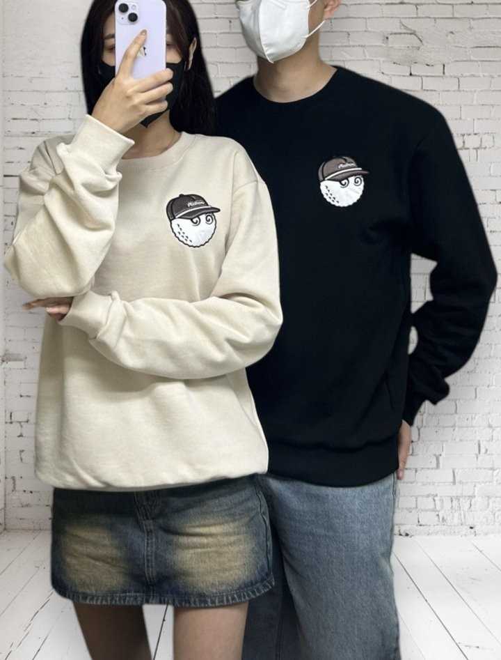 말본 남녀공용 자수패치 맨투맨(2color)
