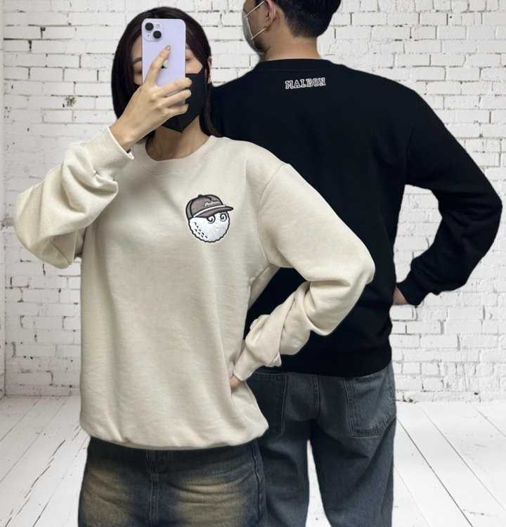 말본 남녀공용 자수패치 맨투맨(2color)