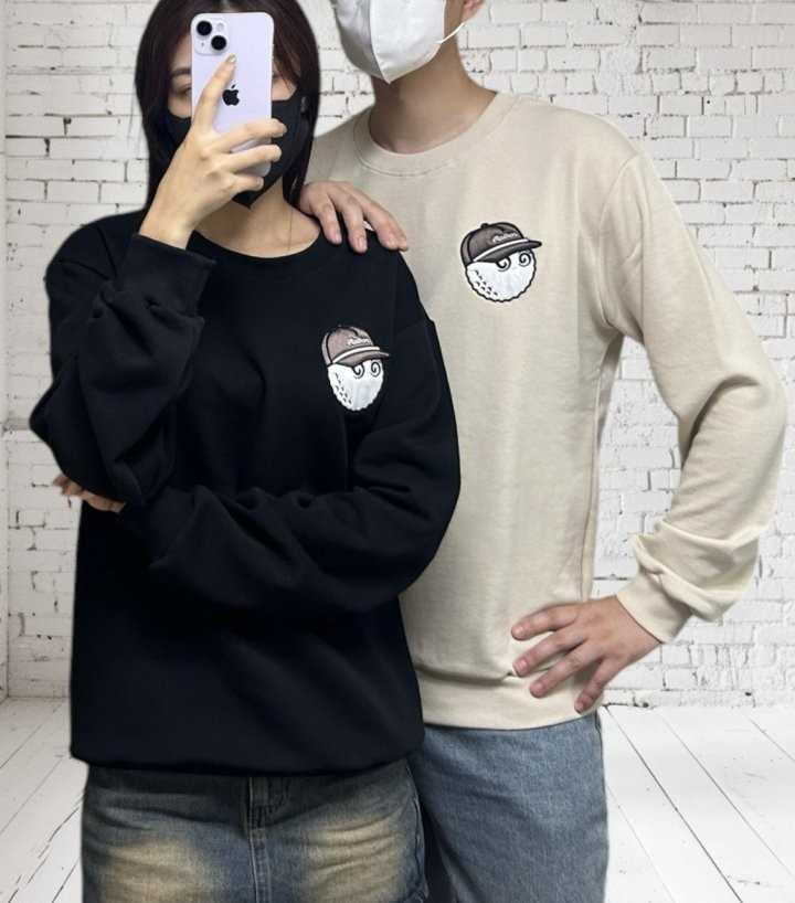 말본 남녀공용 자수패치 맨투맨(2color)