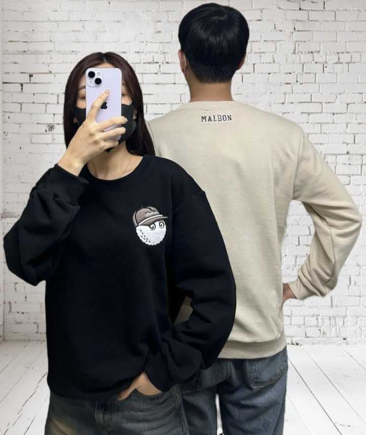 말본 남녀공용 자수패치 맨투맨(2color)