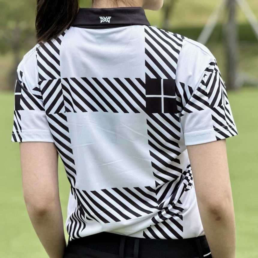 PXG 우먼 썸머 패턴 쇼츠 슬리브