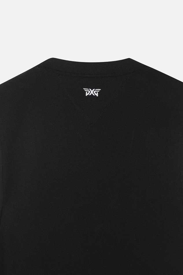 PXG 여성 케이블 조직의 V넥 니트 베스트(2color)