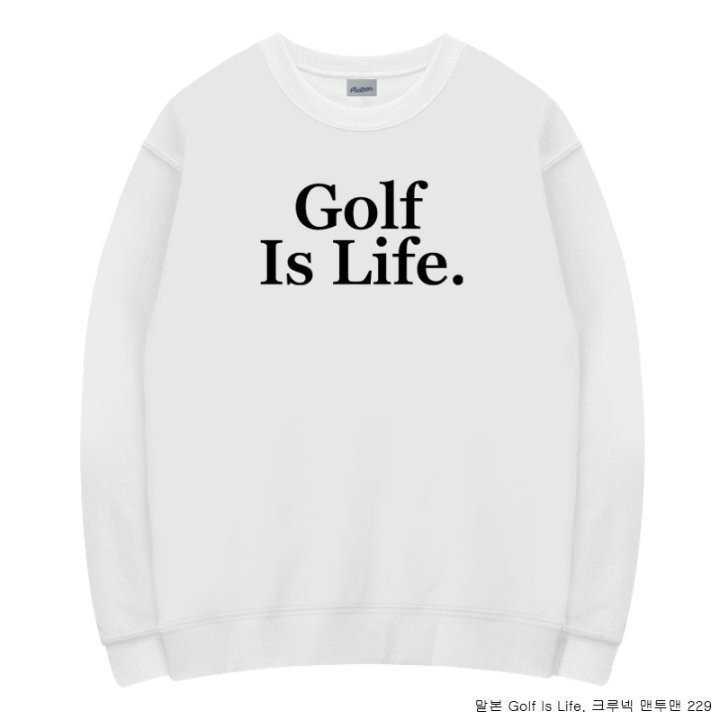 말본 남녀공용 Golf Is Life. 크루넥 맨투맨(6color)