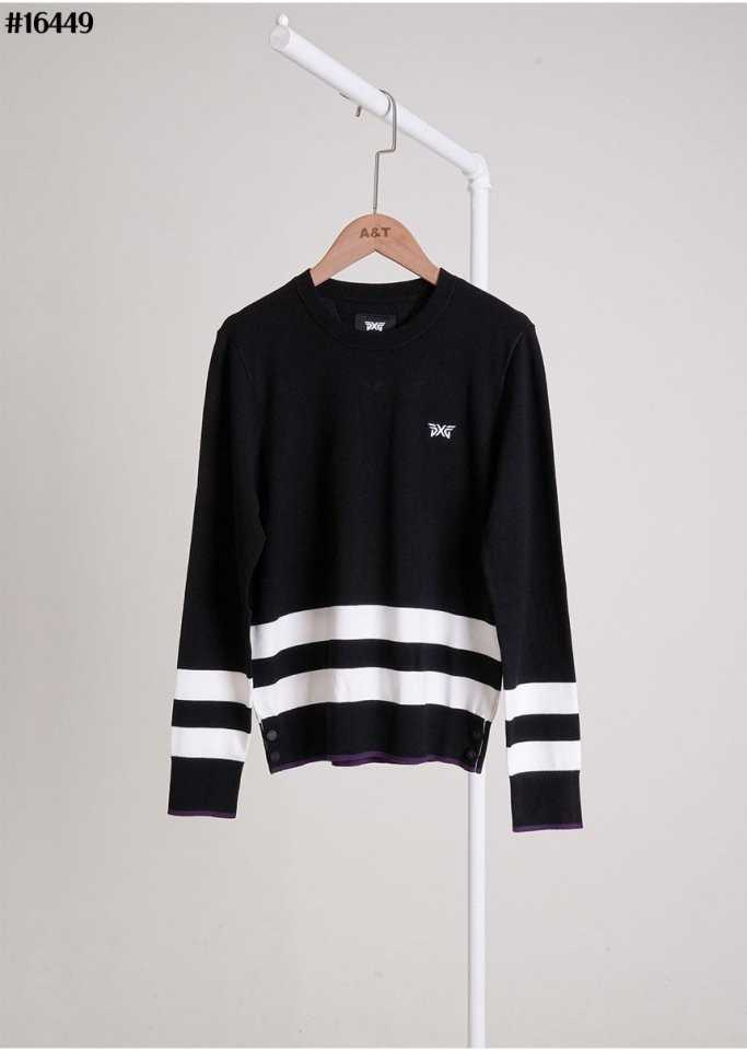 PXG 여성 투 블럭 라운드 넥 니트 풀오버(2color)
