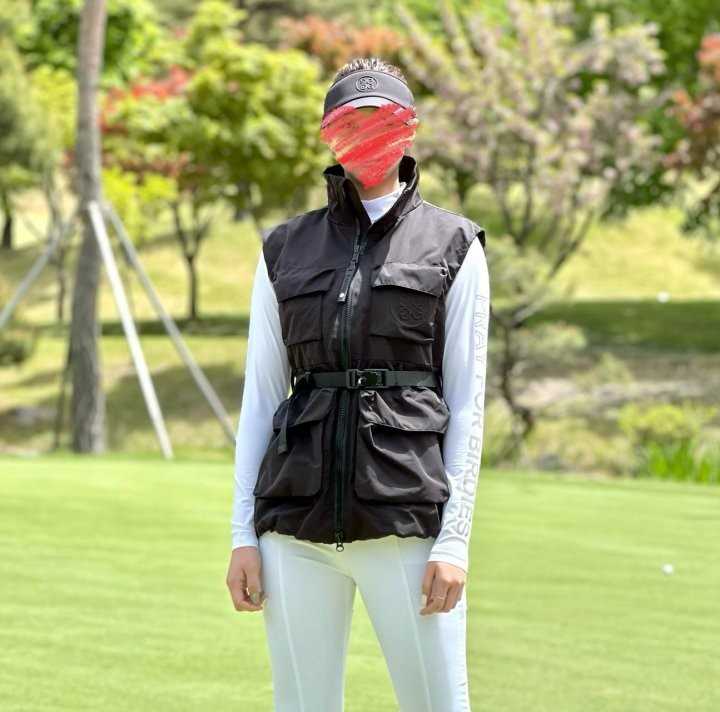 지포어 여성 포켓 롱 베스트