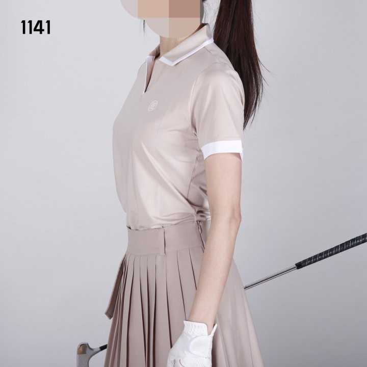 지포어 여자 1141 V트임 반팔 카라티(2color)