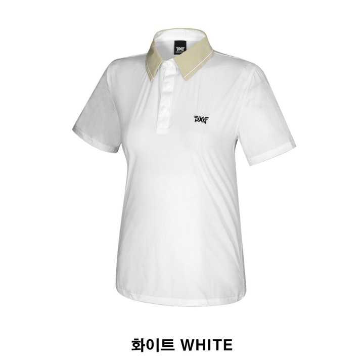 PXG 여성 자수로고 쿨 반팔 카라티(2color)