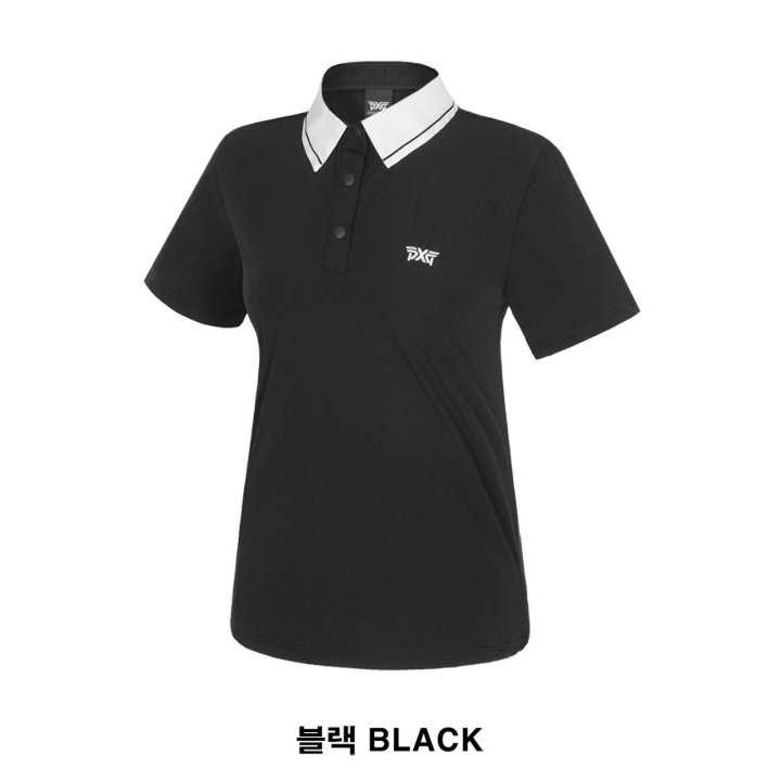 PXG 여성 자수로고 쿨 반팔 카라티(2color)
