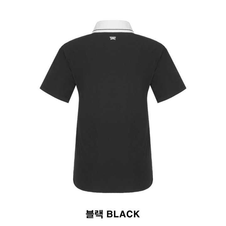 PXG 여성 자수로고 쿨 반팔 카라티(2color)