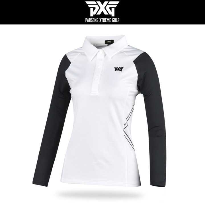 PXG 여성 허리나염 카라긴팔(2color)