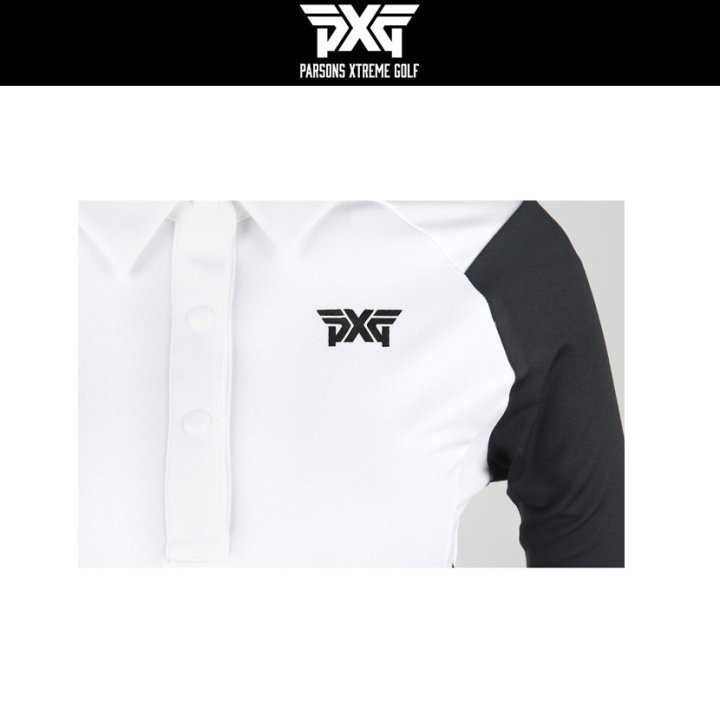 PXG 여성 허리나염 카라긴팔(2color)
