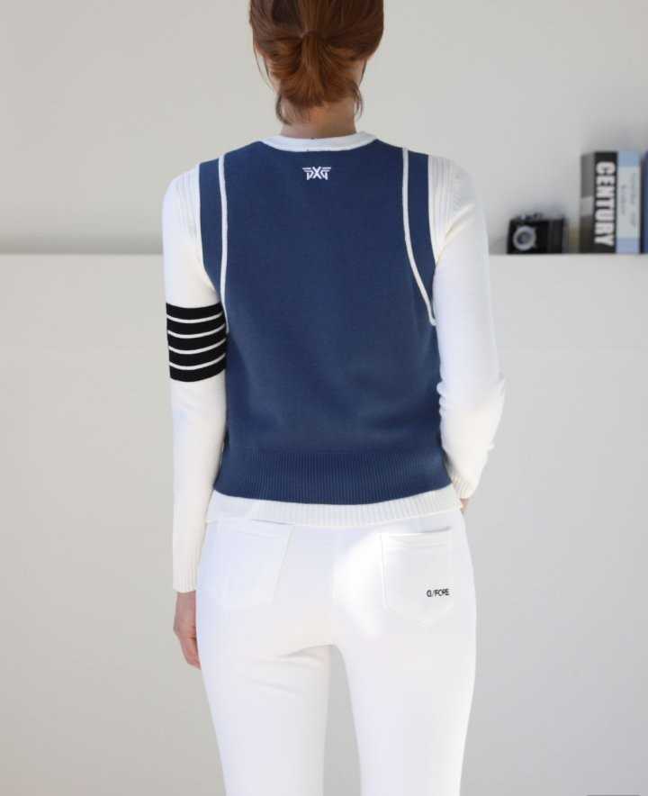 PXG 수입고급 여성 라운드넥 베스트(3color)