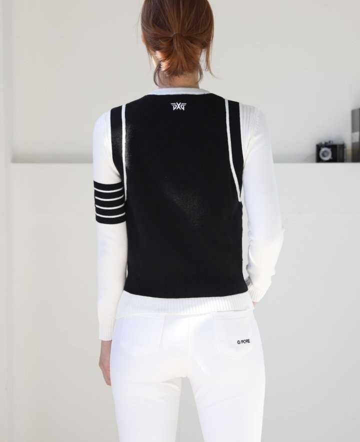 PXG 수입고급 여성 라운드넥 베스트(3color)