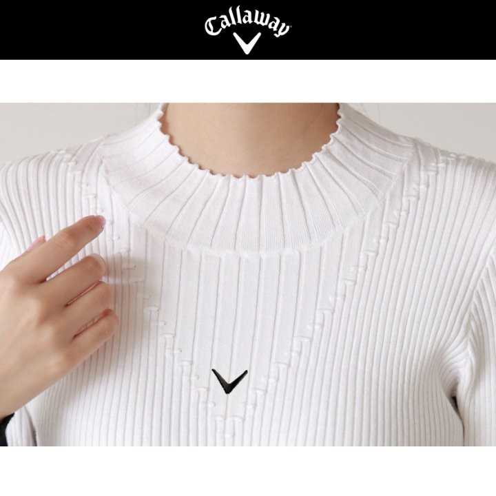 캘러웨이 모크넥 골지긴팔(2color)