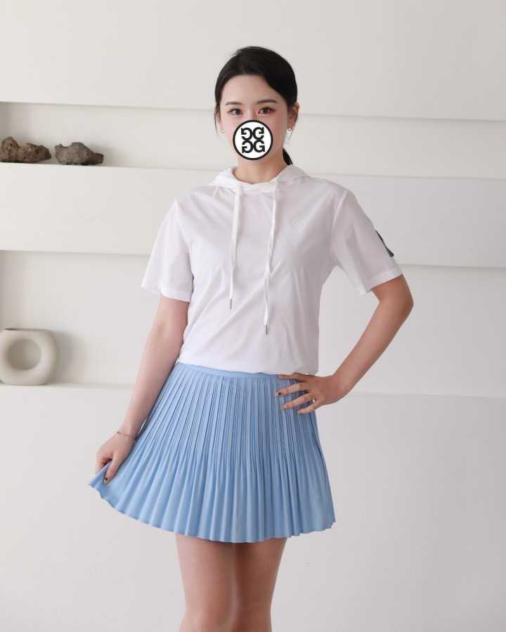 지포어 여성 썸머 슬리브 후드 셔츠(3color)