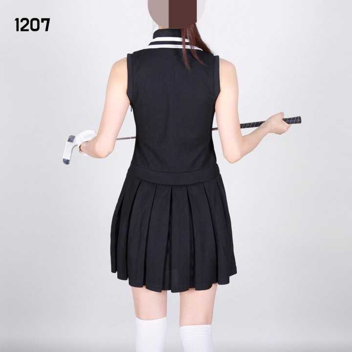 지포어 여자 1207 카라 배색 플리츠 원피스(2color)