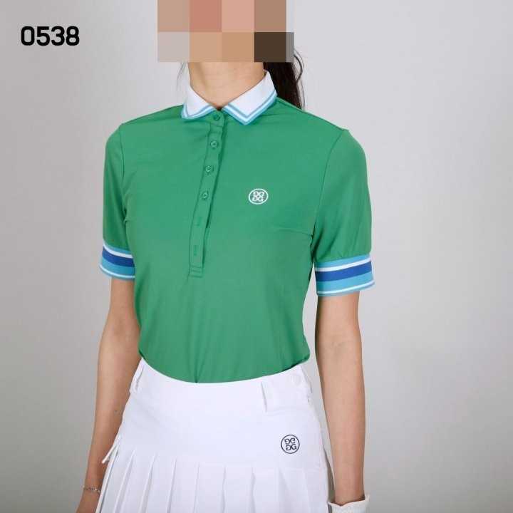 지포어 여자 0538 배색 반팔 카라티(2color)