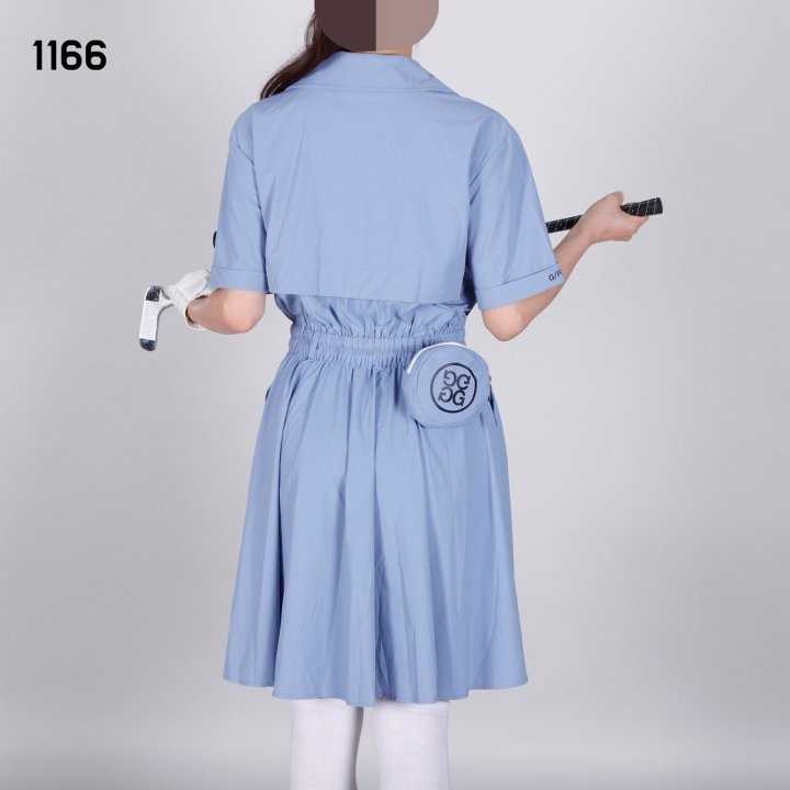 지포어 여자 1166 실키 포켓 반팔 원피스(2color)