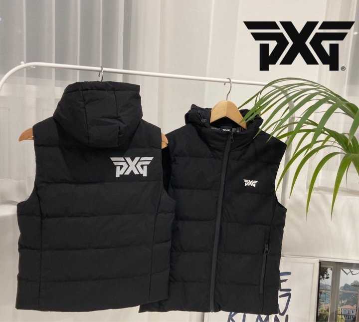 PXG 덕다운 커플후드베스트