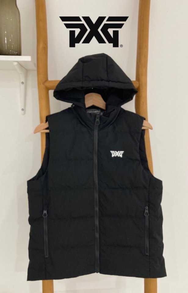PXG 덕다운 커플후드베스트