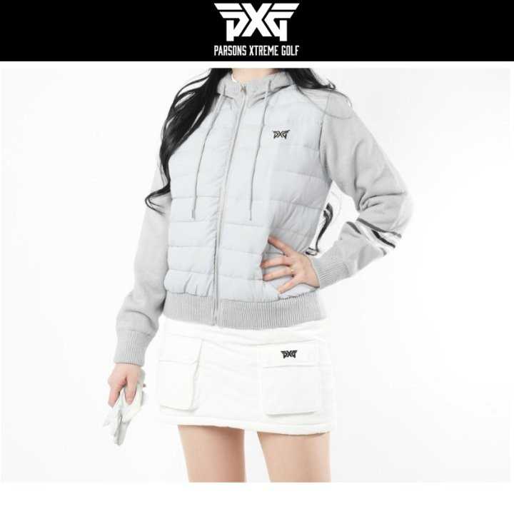 PXG 덕다운 니트 후드패딩(3color)