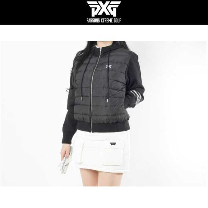 PXG 덕다운 니트 후드패딩(3color)