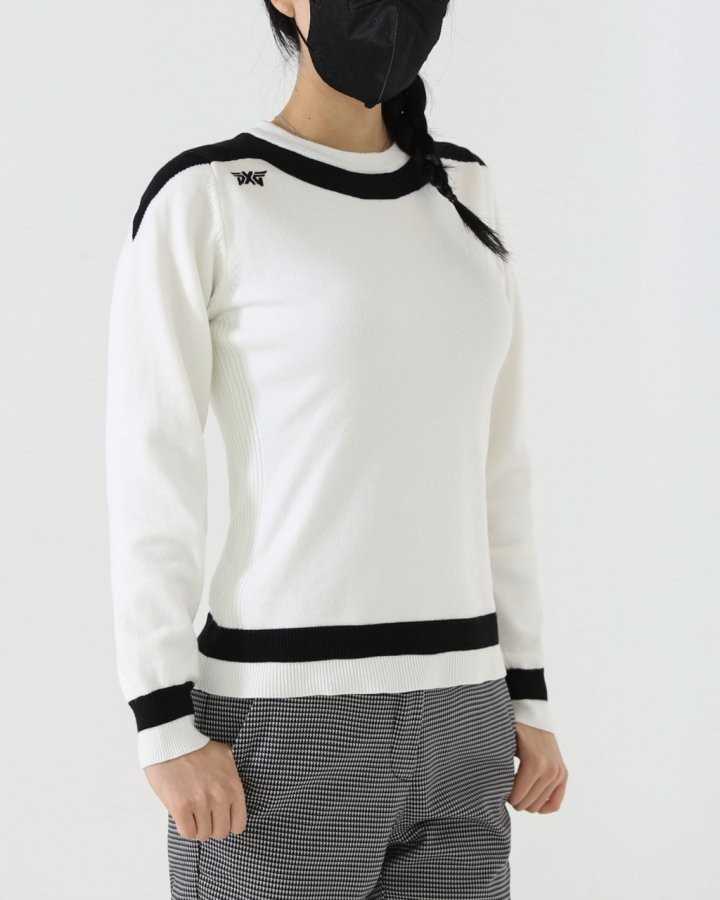PXG 여성 보트넥 방풍 니트 스웨터(2color)