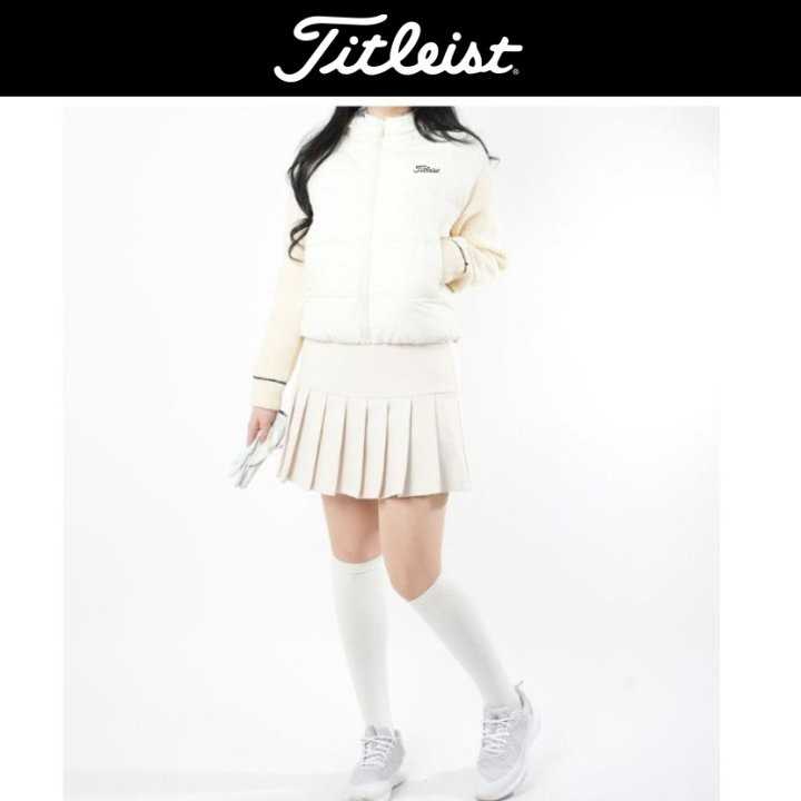 타이틀리스트 여성 소매라인 후드 덕다운 집업(3color)