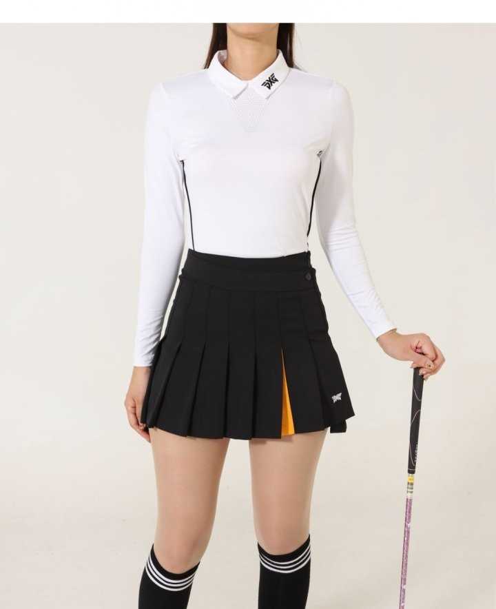 PXG 수입 우먼 쿨링 카라 롱슬리브 티셔츠(2color)