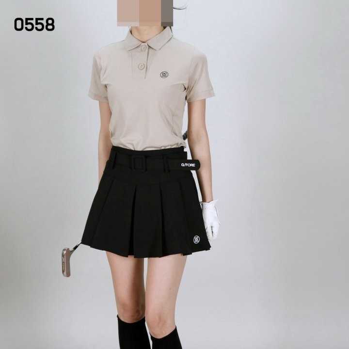 지포어 여자 0558 무지 반팔 카라티(2color)