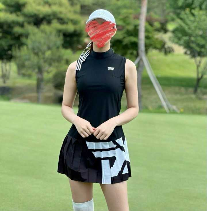 PXG 우먼 썸머 빅로고 플렛 원피스