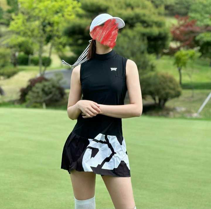 PXG 우먼 썸머 빅로고 플렛 원피스