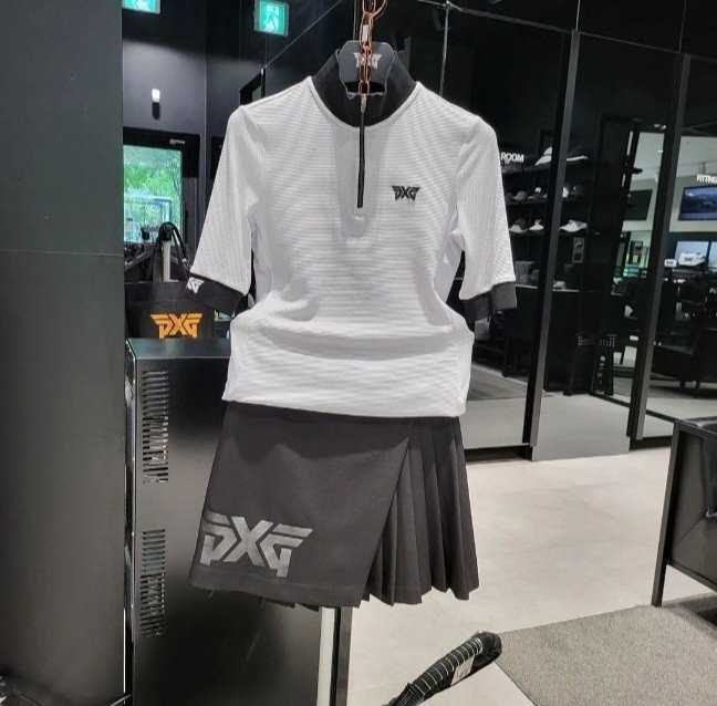 PXG 여성 여름 모크넥 배색 셔츠(3color)