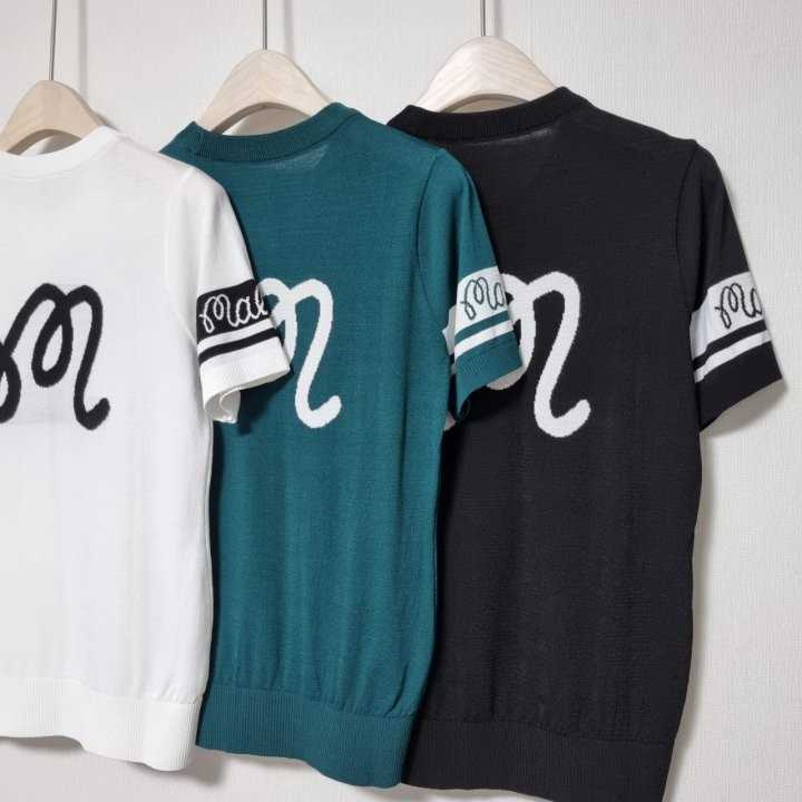 말본 여성 라운드 니트반팔(3color)