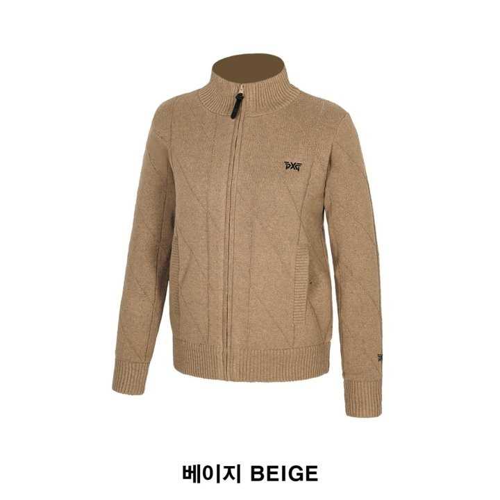 PXG 여성 오리털 방풍 풀집업 니트(3color)