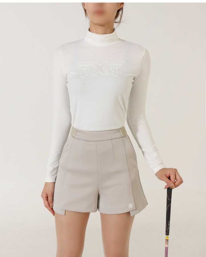 PXG 수입 우먼 하이넥 롱 슬라브 이너 티셔츠(2color)
