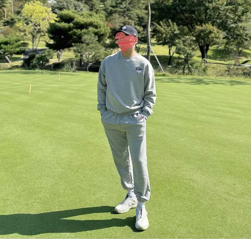 말본 남녀공용 버킷햇 로고 맨투맨 조거세트