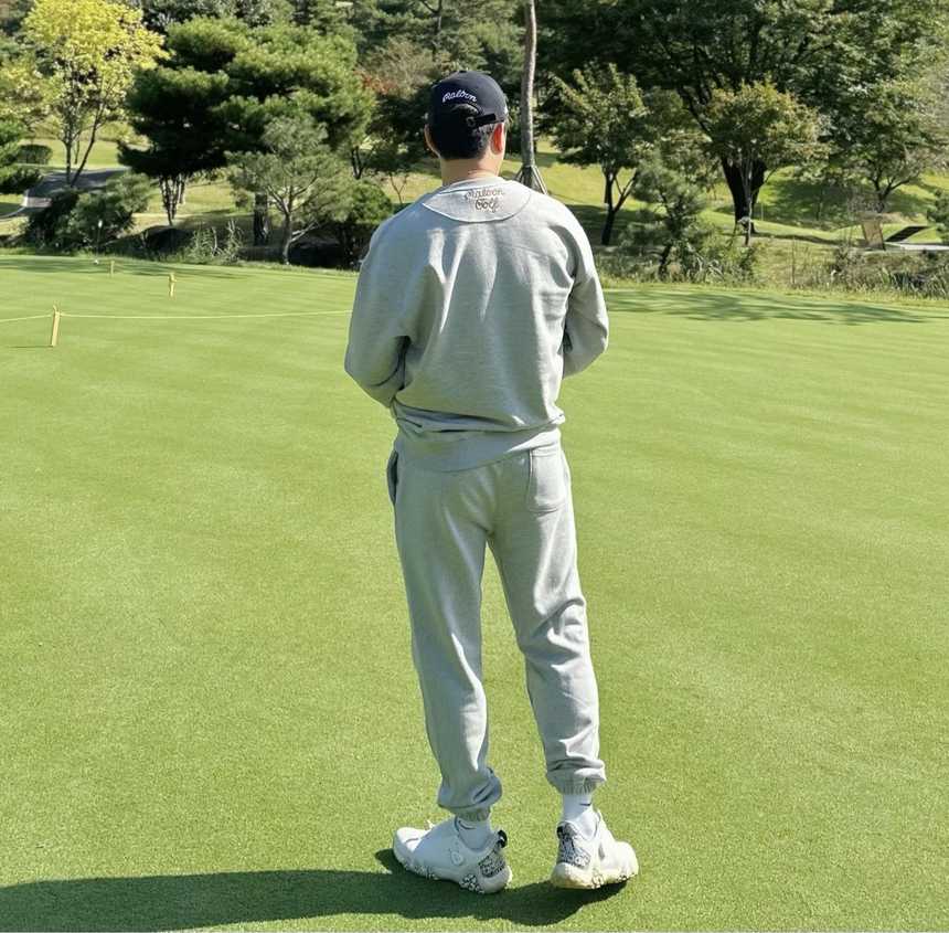 말본 남녀공용 버킷햇 로고 맨투맨 조거세트
