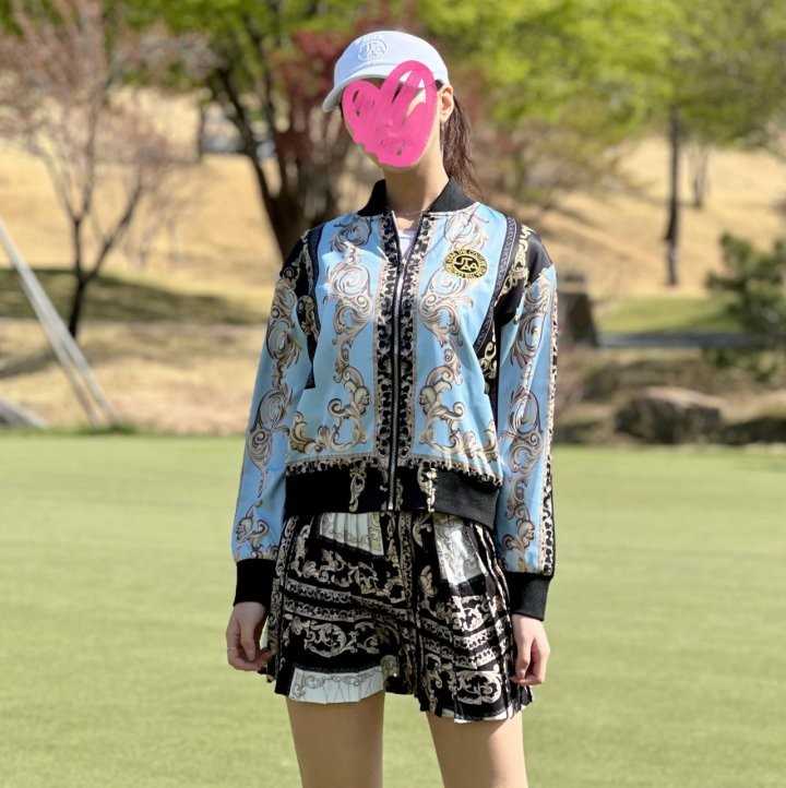 유타 여성 바로크 블루종 점퍼(2color)