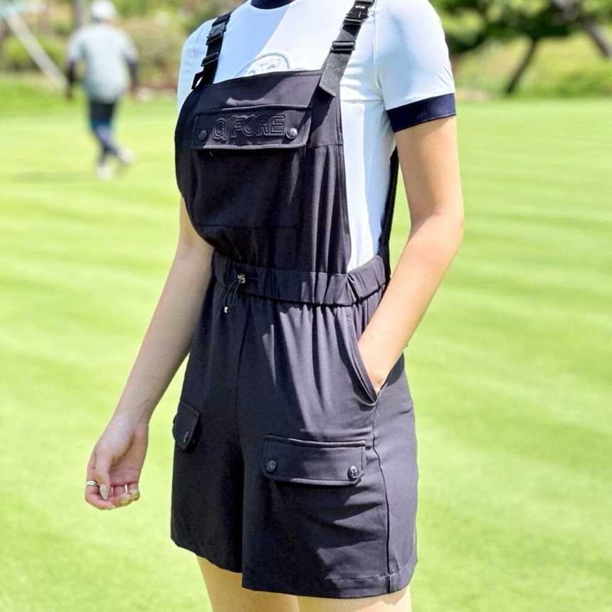 지포어 여성 우븐 오버롤