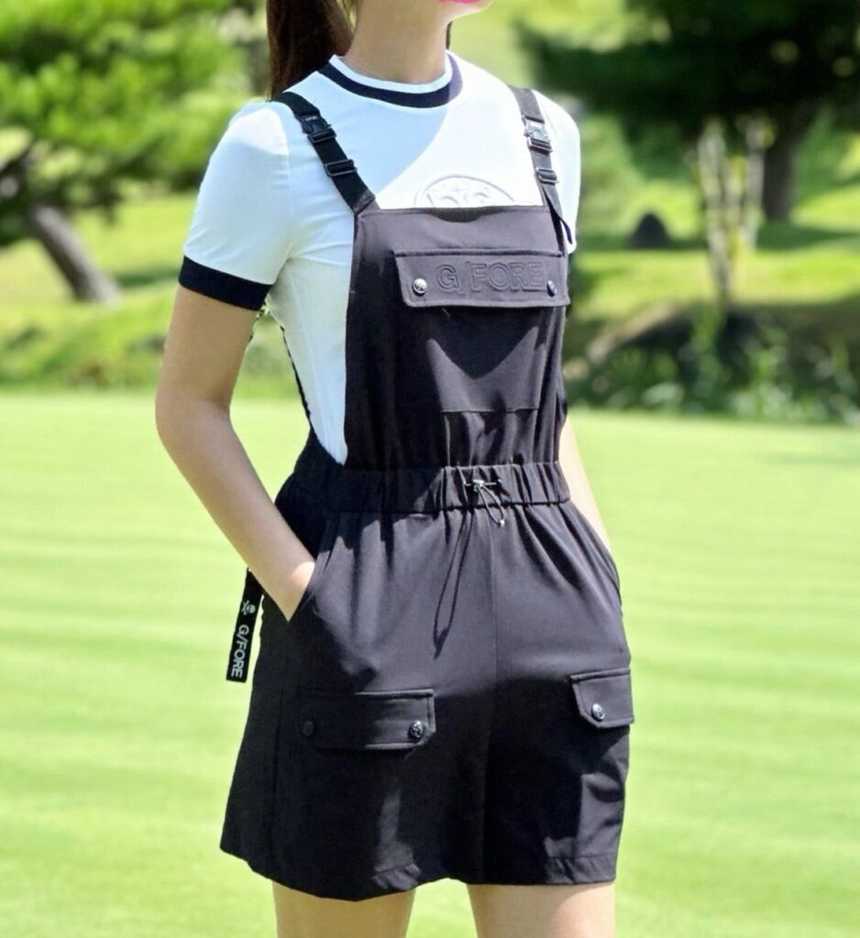 지포어 여성 우븐 오버롤