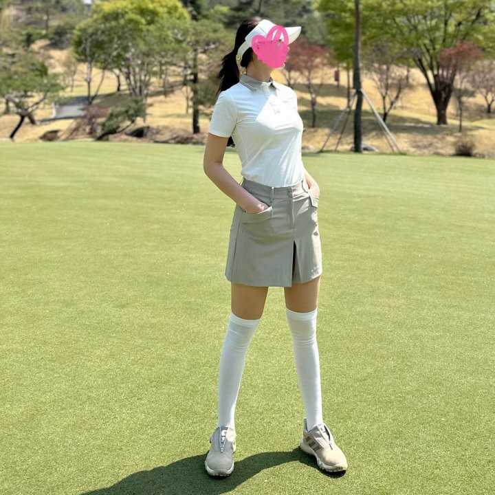 PXG 우먼 썸머 쿨 폴로 숏 슬리브 티셔츠