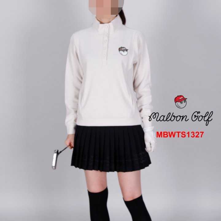 말본 여자 MBWTS1327 반목 플리스 티셔츠(2color)