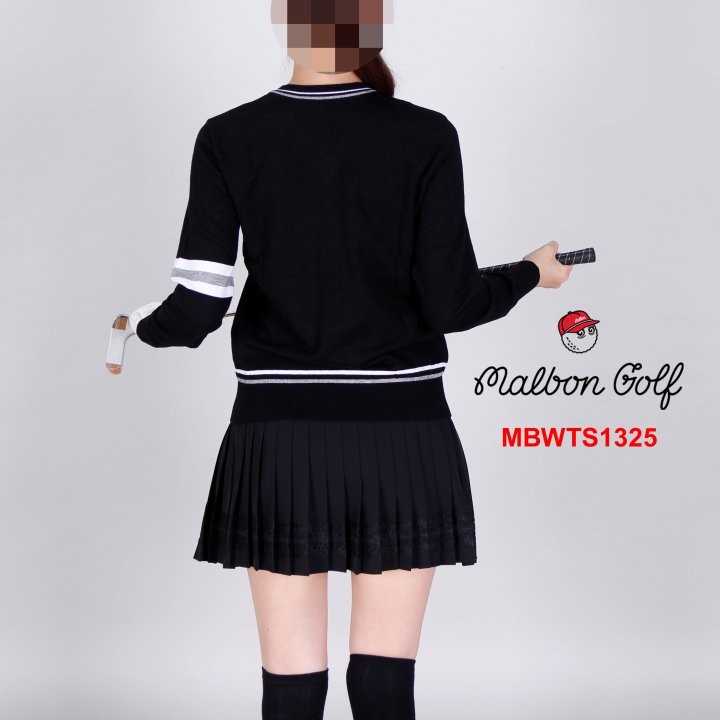 말본 여자 MBWTS1325 라운드 넥 로고 니트 탑(2color)