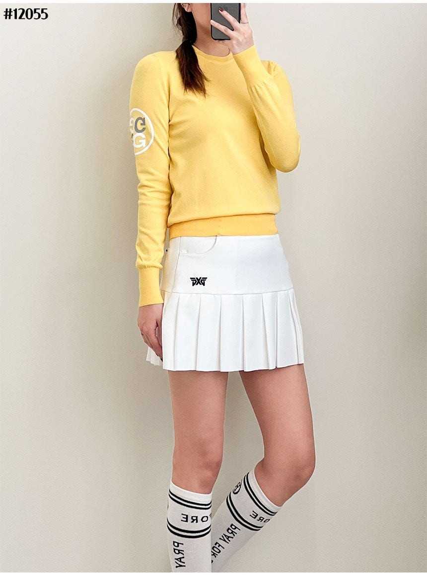 지포어 매장판 여성 테크 라운드 니트 티셔츠(2color)