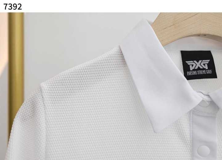PXG 수입고급 여성 베이직 엠보 썸머 카라티셔츠(2color)