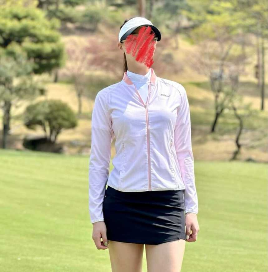 타이틀리스트 우븐 그리드 윈드자켓