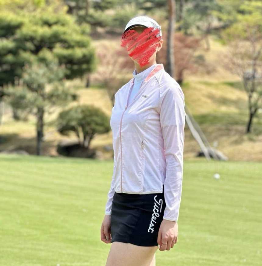 타이틀리스트 우븐 그리드 윈드자켓