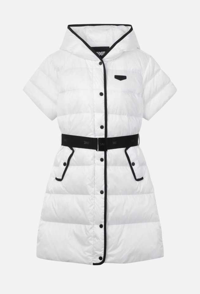 PXG 여성 겨울 숏 슬리브 롱 다운 자켓(2color)